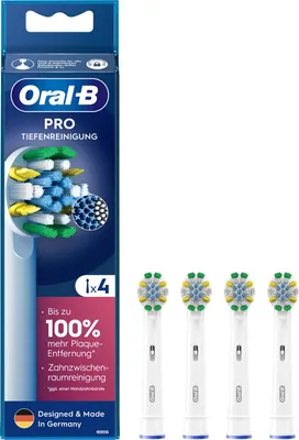 Produktbild von Oral-B Pro Tiefenreinigung 4er Aufsteckbürsten