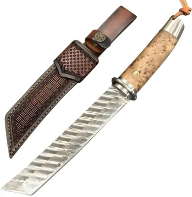 Produktbild von Damast Outdoor-Messer GE-39484 - Braun kaufen KP39484