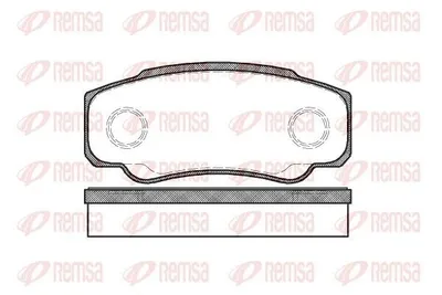 Produktbild von REMSA Bremsbeläge Satz Hinten Bremsklötze für FIAT Ducato Kastenwagen (250, 290) 0961.00