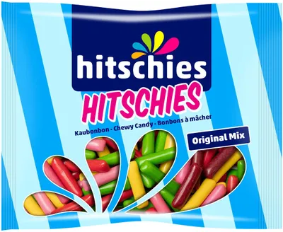 Produktbild von Hitschies Original Mix Kaubonbons Dragees mit Fruchtgeschmack 210g