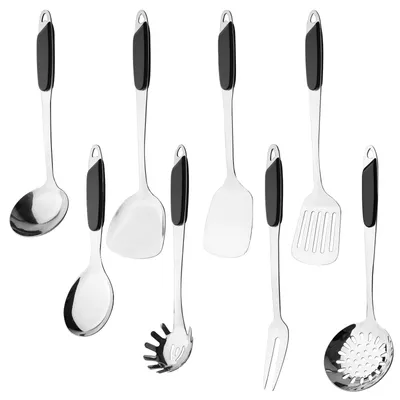 Produktbild von 8-teiliges Küchenhelfer-Set aus Edelstahl, Kochgeschirr-Set