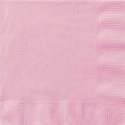 Zdjęcie produktu dla 20 małych serwetek różowych 25 x 25 cm