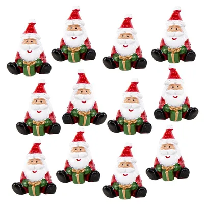 Produktbild von 12 mini Nikolaus Figuren kleines Geschenk Weihnachten 3 cm