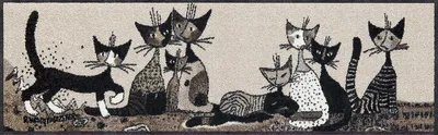 Produktbild von Salonloewe SERAFINO & FRIENDS Fußmatte Wohnmatte Rosina Wachtmeister 35 x 120 cm