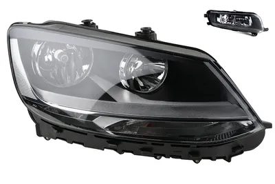 Zdjęcie produktu dla Reflektory pasujące do VW Sharan 7N, produkcja od 06/2010 do 06/2015, typ żarówek: H7 (mijania) i H7 (światła przeciwmgielne). Numery części: 7N1941006, 7N0941700, 7N0941700C. Producent: Johns