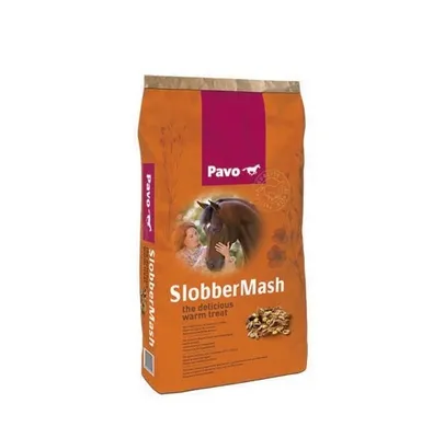 Produktbild von Pavo SlobberMash Pferdefutter 15 kg, vollwertiges Kraftfutter für Verdauung & Fellglanz