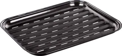 Produktbild von Grillschale, Grillrost, Stahl, emailliert, wiederverwendbar 35x24 cm
