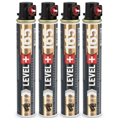 Produktbild von LEVEL+ Ersatzkartusche für Nagler 4 St. 165mm 80ml Rot Ring L+165