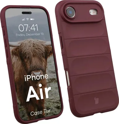 Produktbild von Robuste Handyhülle für iPhone Air, Bizon Case Tur, Burgunderrot