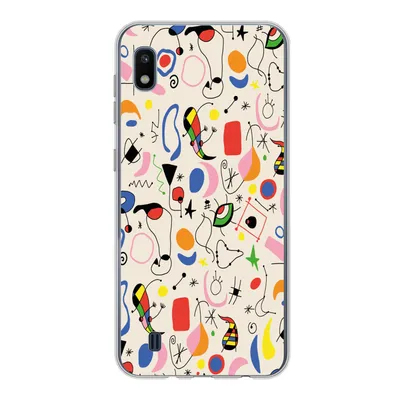 Produktbild von MuchoWow® Handyhülle Schutzhülle Hülle für Samsung Galaxy A10 Muster - Abstrakt - Kunst Silikon Softcase Handy Hülle - Schutzhülle