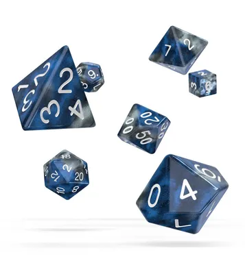 Produktbild von Oakie Doakie Dice Würfel RPG-Set Gemidice - Liquid Steel (7)