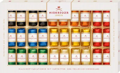 Produktbild von Niederegger Marzipan Klassiker-Variationen 7-fach Packung 375g