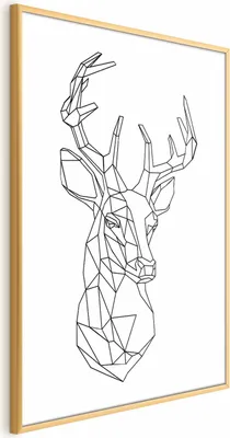 Produktbild von Posterpapier Poster - Geometric Deer 29.7x42 cm Tiere n-A-0784-ao-a