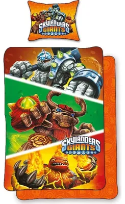 Imagen del producto de Juego de sábanas Halantex Skylander, 140x200 cm, funda de almohada 70x90 cm