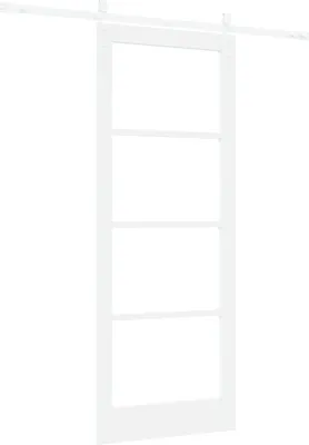 Produktbild von "2025"cloris Schiebetür mit Hardware Set Weiß 83x211 cm Massivholz Kiefer - Haustüren CHY82598