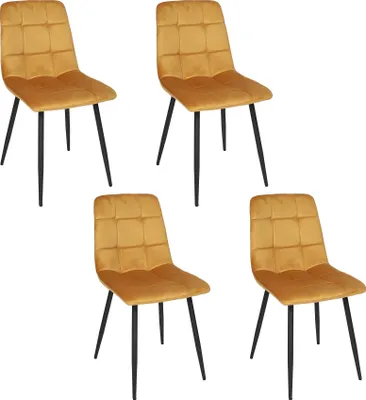 Image de Chaise Mateo Jaune Moutarde - Lot De 4