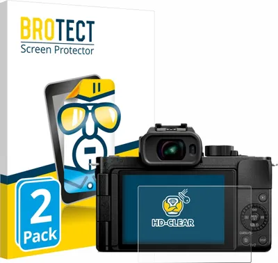 Produktbild von 2x Für Panasonic Lumix DC-G100D Schutzfolie BROTECT Displayschutz Display Schutz Folie Klar Transparent