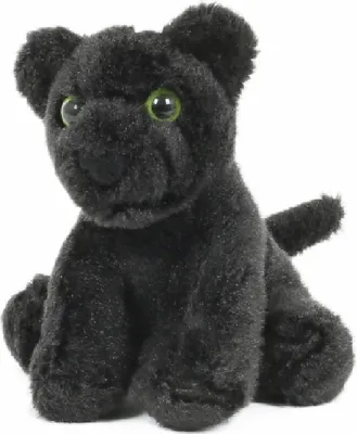 Produktbild von Stofftier schwarzer Panther, 13 cm Kuscheltier Plüschtier, Wildtier Zootier Raubkatze
