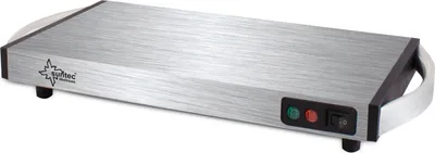 A product shot of a warming tray.