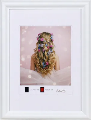 Produktbild von HR-22 Bilderrahmen Holz Rahmen quadratisch Fotorahmen Collage Wanddeko Poster - Farbe: Weiß | Format: 50x70