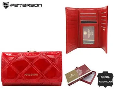 Obrázok produktu pre Peterson Dámska kožená peňaženka Shearchez červená One size