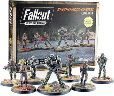 Produktbild von Asmodee Fallout : Wasteland Warfare - Brotherhood of Steel, Brettspiel, 14 Jahr(e)