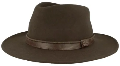 Immagine prodotto di Cappello da esterno arrotolabile in feltro di lana di Hut-Breiter, marrone, taglia 55