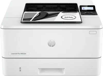 Zdjęcie produktu dla Bezprzewodowa drukarka czarno-biała HP LaserJet Pro 4002dw, tylko Ethernet