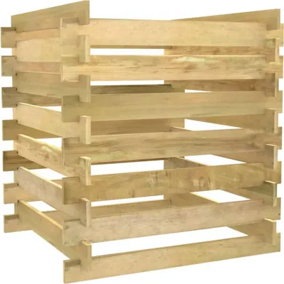 Produktbild von vidaXL Lattenrost-Komposter 90x90x90 cm Imprägniertes Kiefernholz