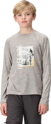 Produktbild von Regatta - "Burnlee" T-Shirt für Kinder  Langärmlig RG8810 (146-152) (Silbergrau)