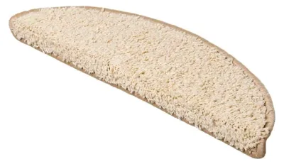 Produktbild von Halbrunde Stufenmatten rutschfest in Creme, 30 Stück, 56 x 17 x 3 cm