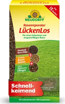 Produktbild von Neudorff Rasenreparatur LückenLos 1,2 kg für 15 Lücken Rasenreparaturmischung