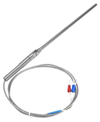 Thermoelement Typ K, 1 m, 0–400 °C, M8-Gewinde, 150 mm Sonde