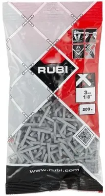 Productafbeelding van Rubi T-stukjes 3 mm - Doos 200 stuks (02923)