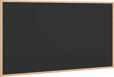 Productafbeelding van Krijtbord met massief grenenhouten frame zwart 100x55 cm