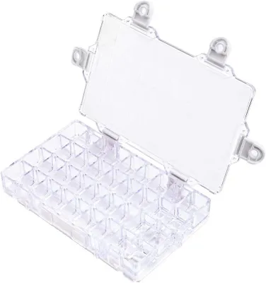 Productafbeelding van Verfdoos Palet - Mengbakje - Schilderen en Kleuren - 36 Vakjes - 18x11 cm - Wit