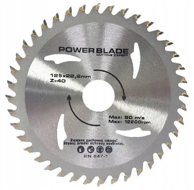 Produktbild von Geko Kreissägeblatt 125mm Hartmetall für Holz 40 Zähne