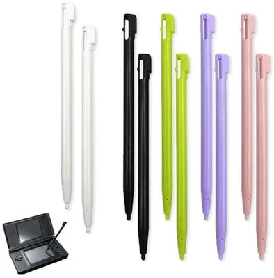 Produktbild von Touchscreen-Stift - Set aus 10 Stiften - Kunststoffspitze für Präzision - 5 Farben - Geeignet für DS Lite und mehr