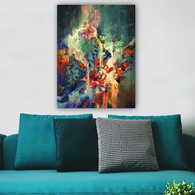 Image de Wallity, 300140801_70100- HPE1353, Colorful, Tableaux sur toile, 70 x 100 cm, 100% toile