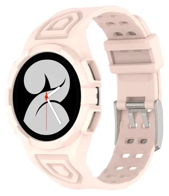 Produktbild von Für Samsung Galaxy Watch 5 44mm Silikon Uhrenarmband mit integriertem Gehäuse