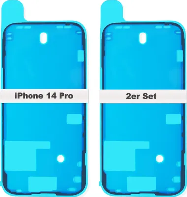 Produktbild von 2x iPhone 14 Pro Rahmen LCD Display Kleber Schwarz Dichtung Klebefolie Wasserdichtung Neu