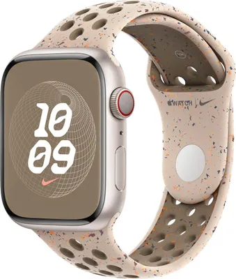 Image de Apple MUV63ZM/A accessoire intelligent à porter sur soi Bande Beige Aluminium, Fluoroélastomère