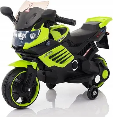 Immagine prodotto di Ekspand | Moto elettrica per bambini K1500 - Verde - Luci a LED - Sicura e divertente - Ideale per l'esterno
