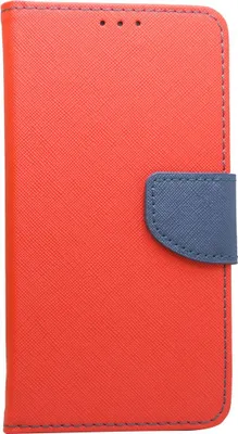 Produktbild von cofi1453® Buch Tasche "Fancy" kompatibel mit SAMSUNG GALAXY S21 FE Handy Hülle Etui Brieftasche Schutzhülle mit Standfunktion, Kartenfach Rot-Blau