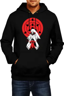 Produktbild von Herren Kapuzenpullover Japan Anime Manga Naruto Madara, Man XL / Schwarz