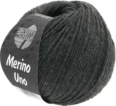 Produktbild von Lana Grossa - Merino Uno 0011 dunkelgrau