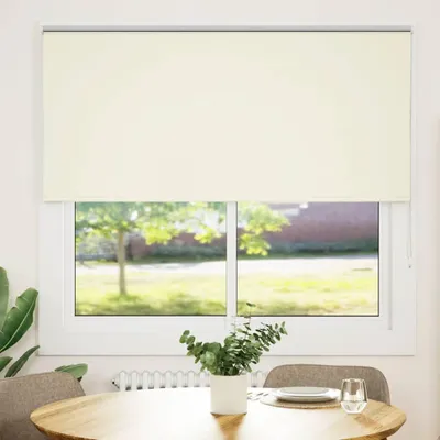 Productafbeelding van vidaXL Verduisteringsgordijn, crèmekleurig, 165x150 cm, stofbreedte 161,6 cm