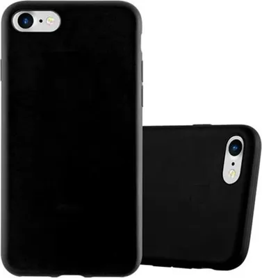 Produktbild von Cadorabo Hülle für Apple iPhone 7 / 7S / 8 / SE 2020 Schutzhülle in Schwarz Handyhülle TPU Silikon Etui Case Cover
