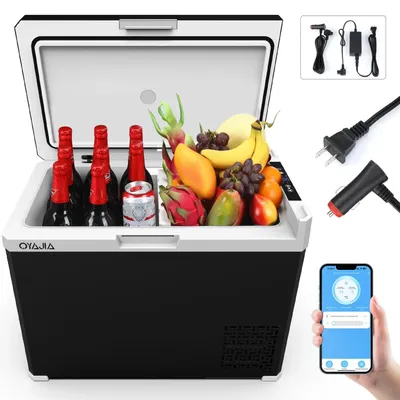 Produktbild von Kompressor Kühlbox Gefrierbox 50L - 12/24V & 100–240V - Temperatur -20° bis 20°C - tragbarer Kühlschrank für Auto Lkw Boot Camping