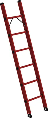 Produktbild von Günzburger Steigtechnik Sprossen-Anlegeleiter GFK ohne Traverse 6 Sprossen - 036006